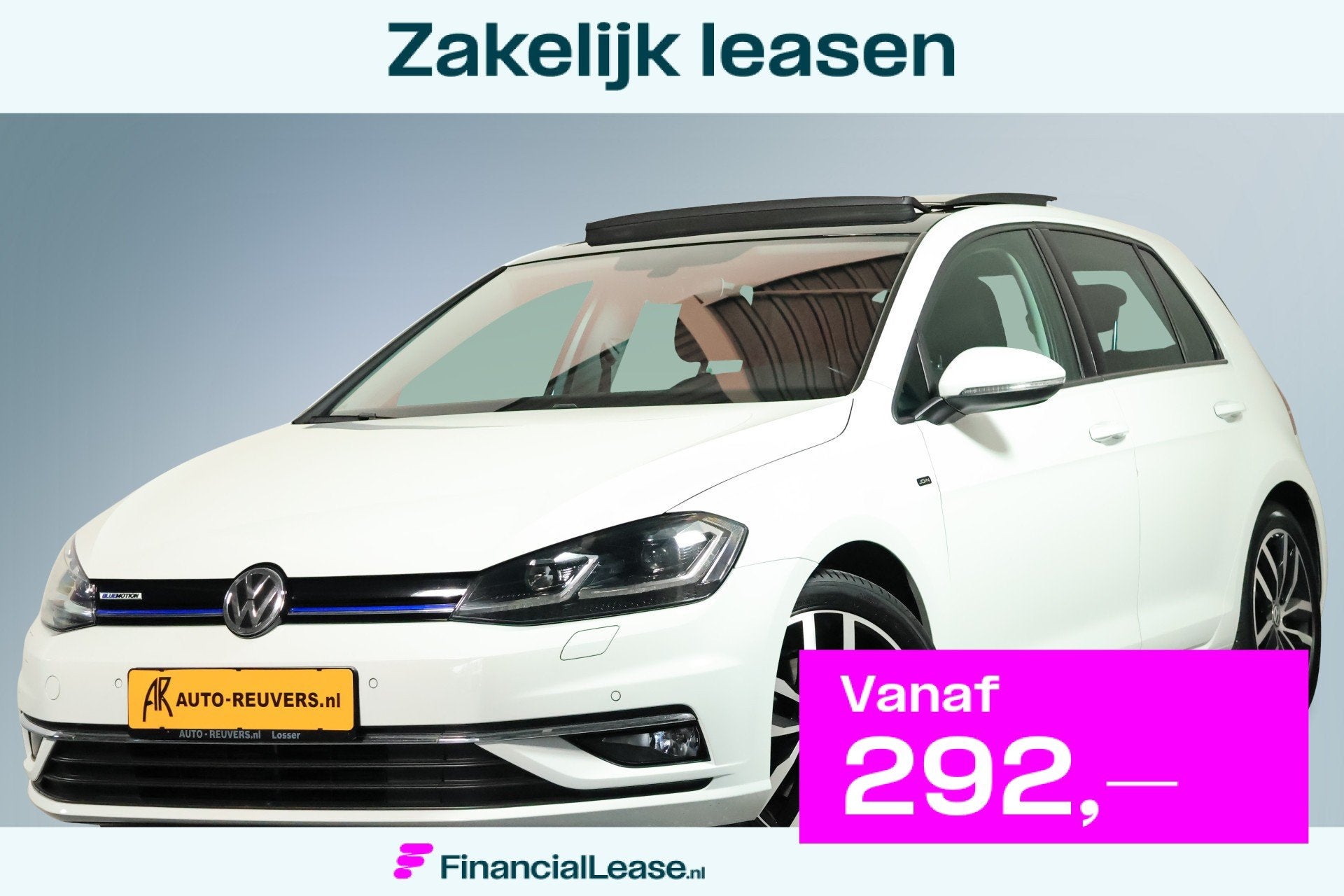 Volkswagen Golf 1.5 TSI Highline JOIN Panorama / Opendak / D, 12 maanden, Stof, 4 cilinders, Wit