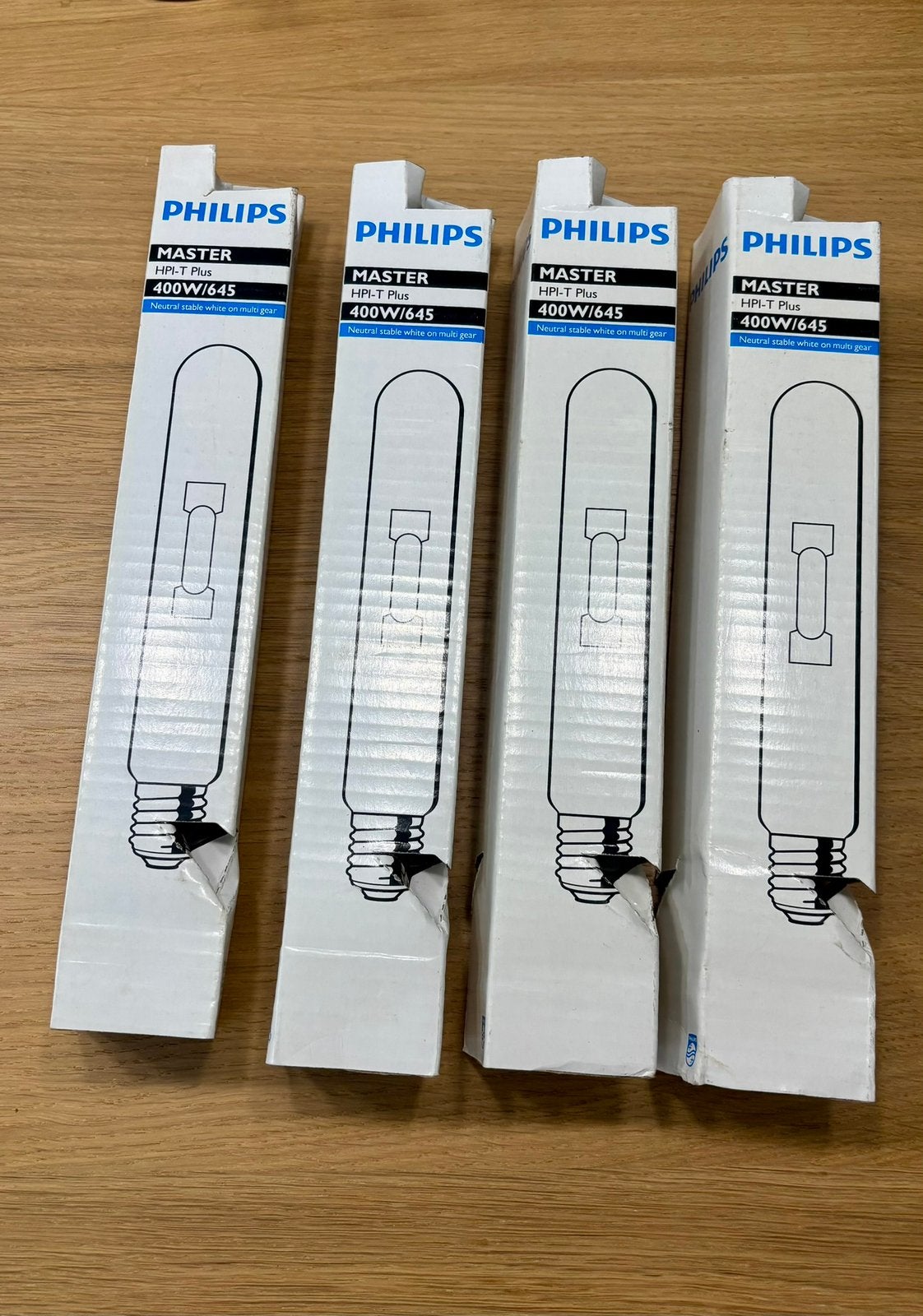 4x Philips HPI-T Plus 400W/645 (prijs is voor 4 stuks), 60 watt of meer, Nieuw, Ophalen of Verzenden, Neutraal wit