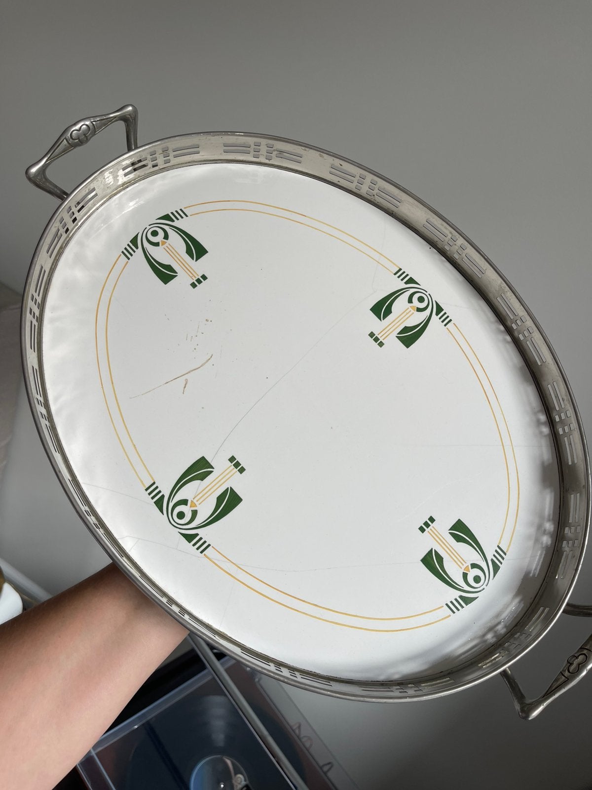 Art Deco Dienblad -Chris van der Hoef (ca. 1920)- Decor 1647, Ophalen of Verzenden
