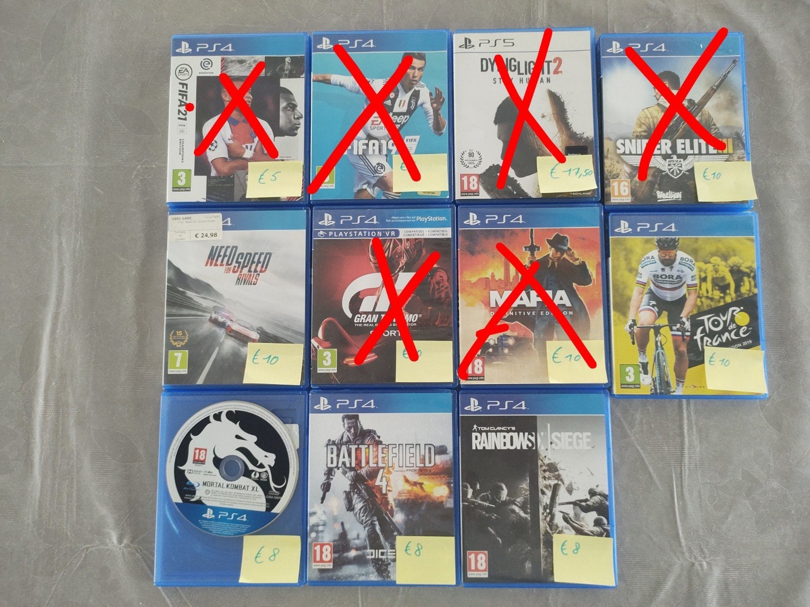 Diverse PS4 & PS5 Games, Spelcomputers en Games, 3 spelers of meer, Ophalen, Gebruikt, Overige genres