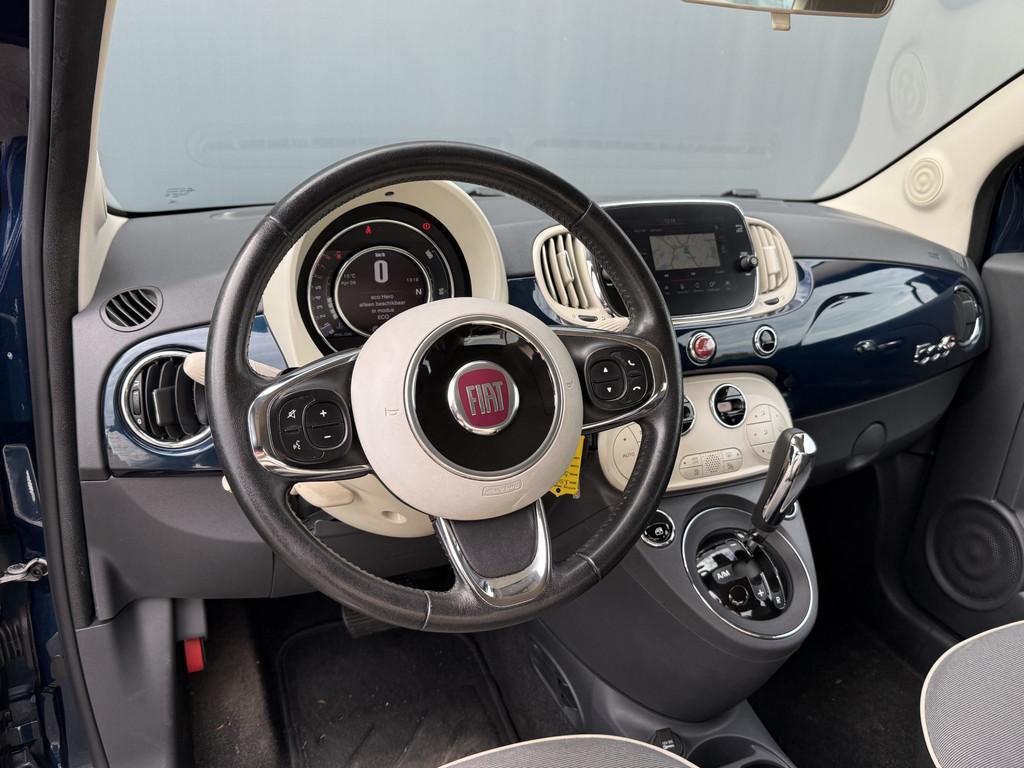 Fiat 500C BWJ 2017 0.9 81 PK TwinAir Turbo Lounge AUTOMAAT |, Gebruikt, Cabriolet, Origineel Nederlands, Bedrijf