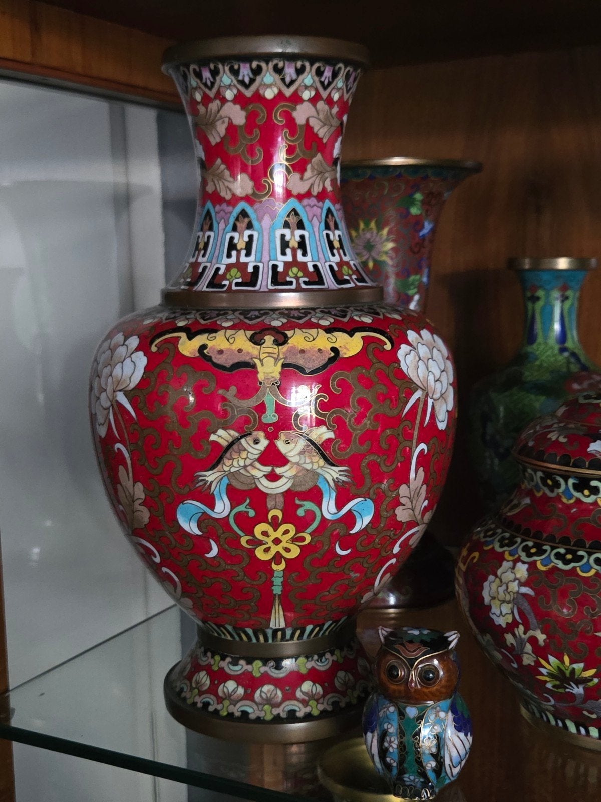 Prachtige Chinese Cloisonné Vazen en Potten Set, Ophalen of Verzenden