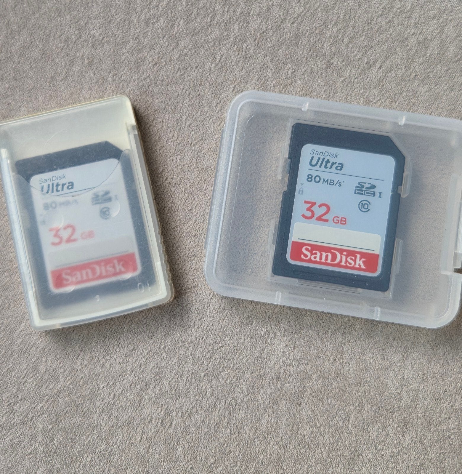 2x San Disk SD Ultra 32GB geheugenkaart, SanDisk, Samsung, 32 GB, Geschikt voor professionele video, Ophalen of Verzenden