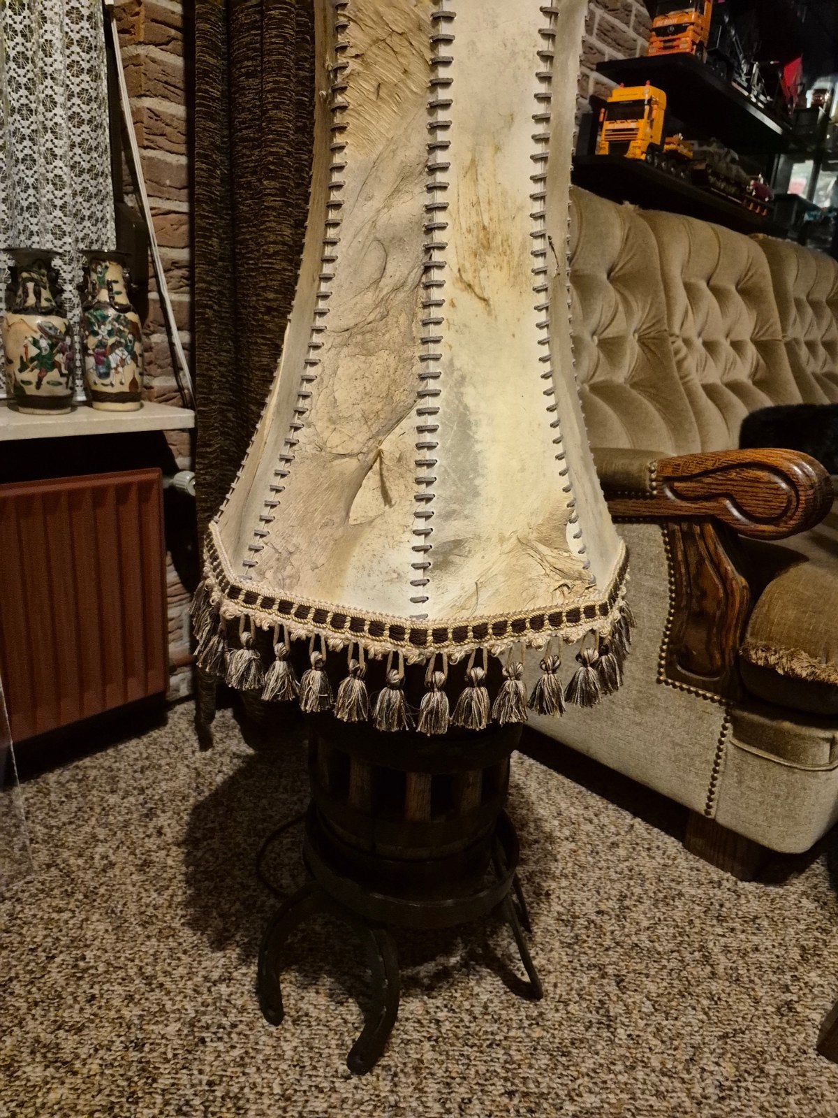 Staande lamp., Ophalen, Rond, 50 cm of meer