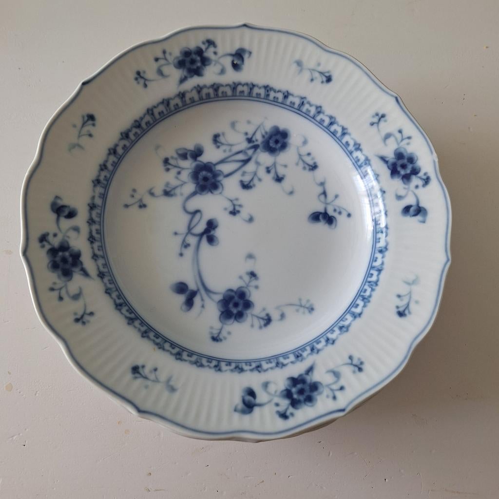 5 diepe borden en soepterrine, Antiek en Kunst, Antiek | Porselein, Ophalen