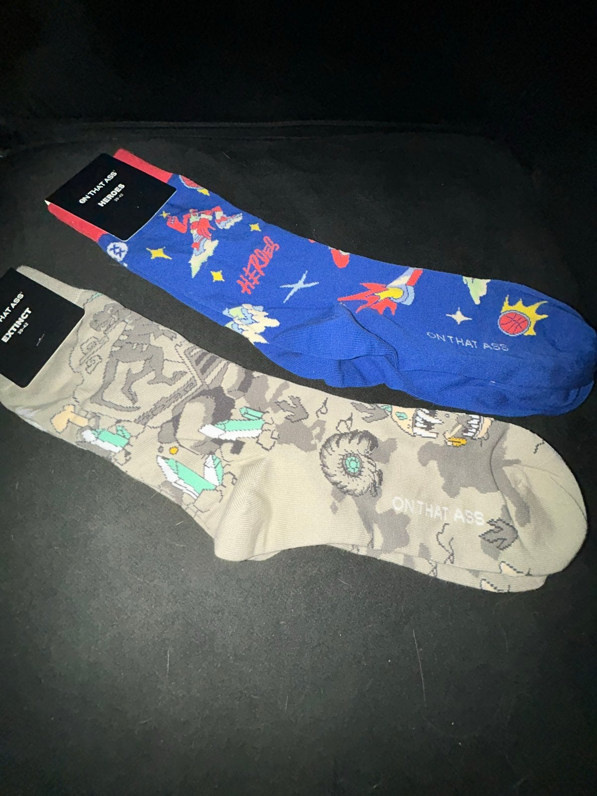 2 paar ON THAT ASS sokken, maat 39-42, nieuw, Kleding | Heren, Sokken en Kousen, Nieuw, Maat 39 t/m 42, Blauw, Ophalen of Verzenden