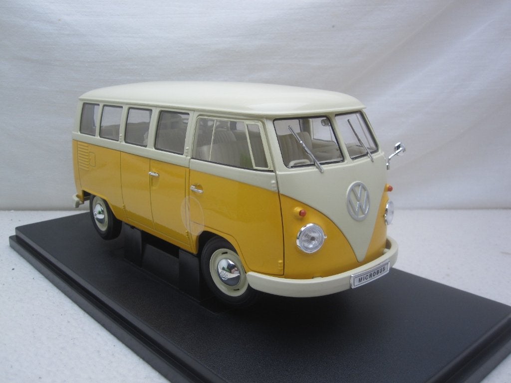 Volkswagen VW Transporter T1 Microbus 1962 1:18 Welly, Ophalen of Verzenden, Nieuw, Auto, Welly