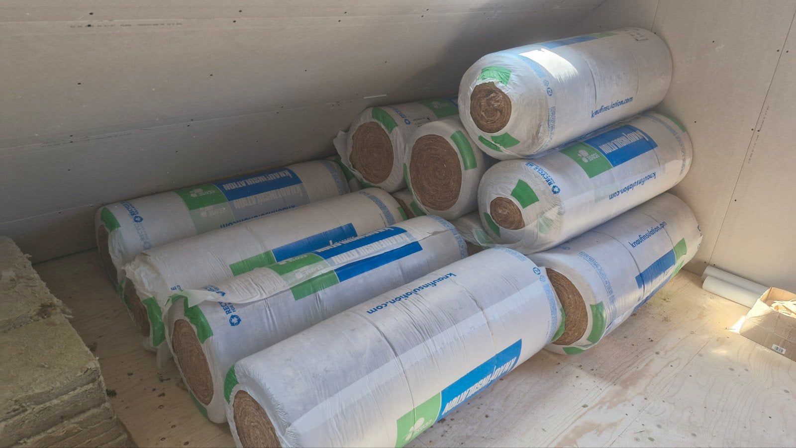 Knauf Naturoll 035 Glaswol Isolatie 120mm, 12 cm of meer, Nieuw, 15 m² of meer, Glaswol