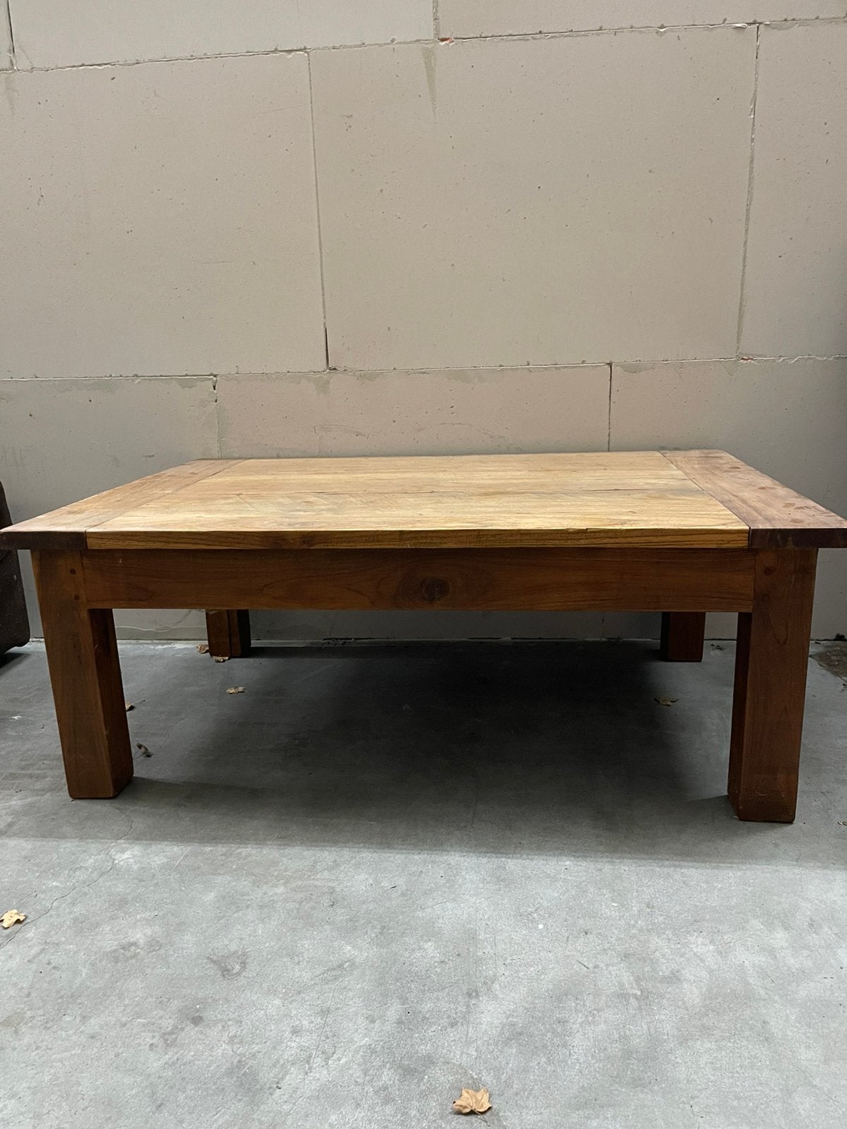 Teak houten salontafel 80x120, Huis en Inrichting, Ophalen, 100 tot 150 cm, 50 tot 100 cm, Zo goed als nieuw