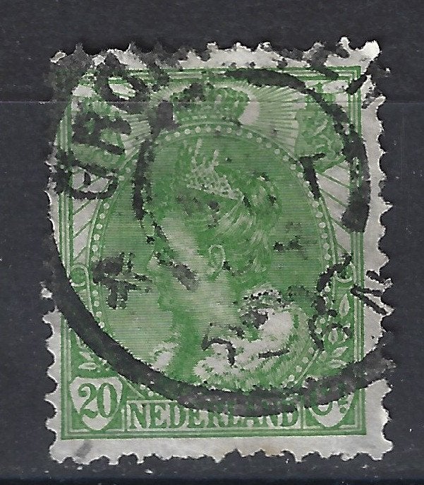 Nederland 68 grootrondstempel GRONINGEN Wilhelmina 1899, Ophalen of Verzenden, T/m 1940, Gestempeld