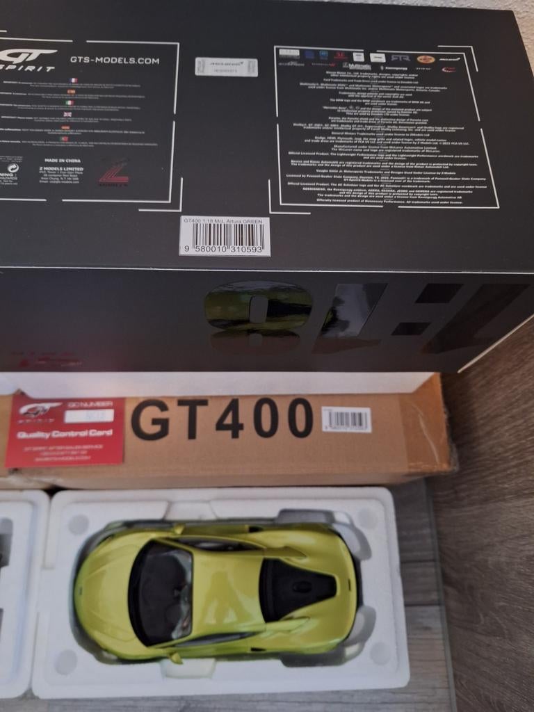 Mclaren Artura GT Spirit 1:18 GT400, Hobby en Vrije tijd, Modelauto's | 1:18, Zo goed als nieuw, Auto, Ophalen of Verzenden