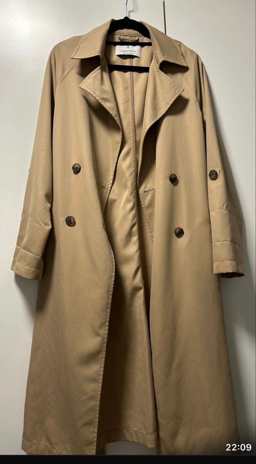 Stradivarius Trenchcoat Beige Maat XS, Ophalen of Verzenden, Zo goed als nieuw, Maat 34 (XS) of kleiner, Beige
