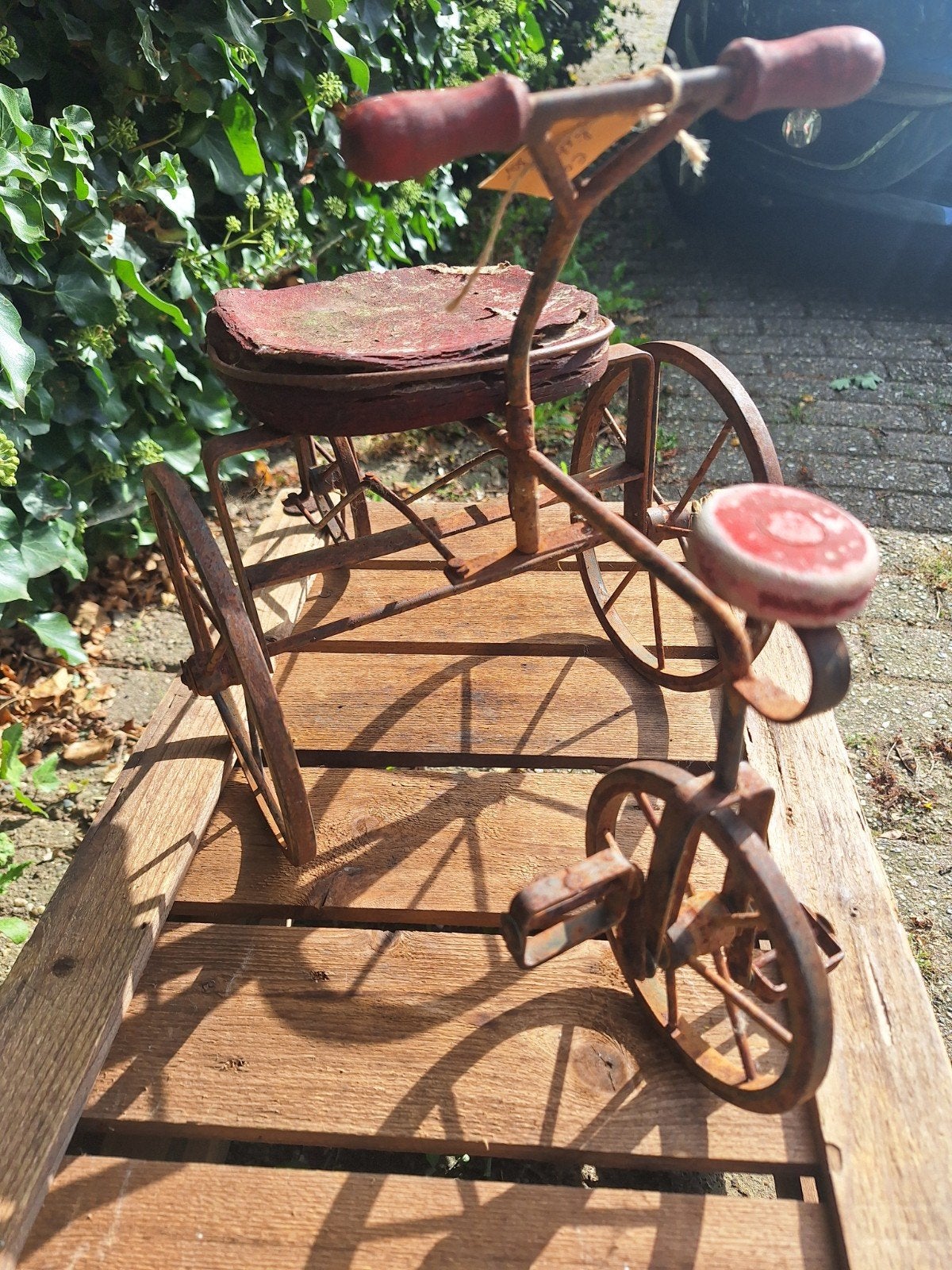 fietsje ijzer decoratie, Huis en Inrichting, Ophalen