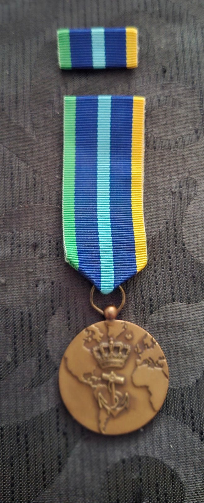 Marine medaille, 1e type + baton, Verzenden, Marine, Nederland