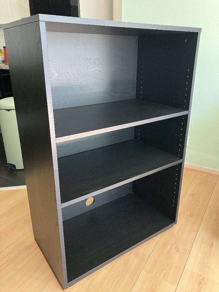 IKEA GALANT shelf unit: black stained ash veneer 80x45x120cm, Ophalen, 100 tot 150 cm, 50 tot 100 cm, Zo goed als nieuw