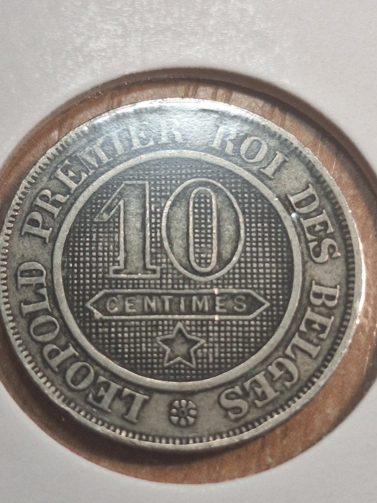BELGIË 10 centimes 1861 (#237), Ophalen of Verzenden, België, Losse munt