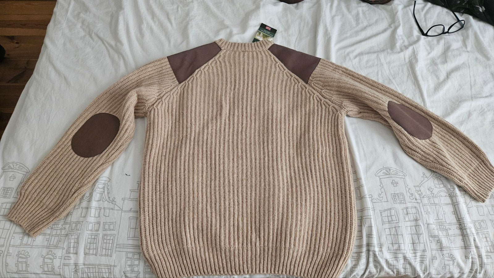 Swaledale trui 100% wol ongebruikt, Ophalen of Verzenden, Nieuw, Beige
