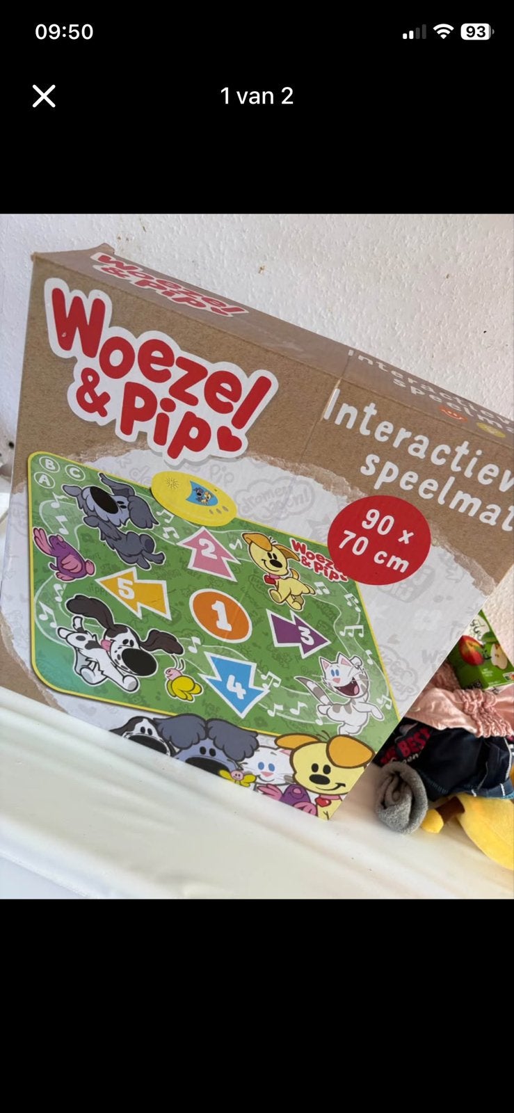 Woezel en Pip interactieve speelmat/leermat, Kinderen en Baby's, Ophalen, Zo goed als nieuw, Speelkleed, Met geluid