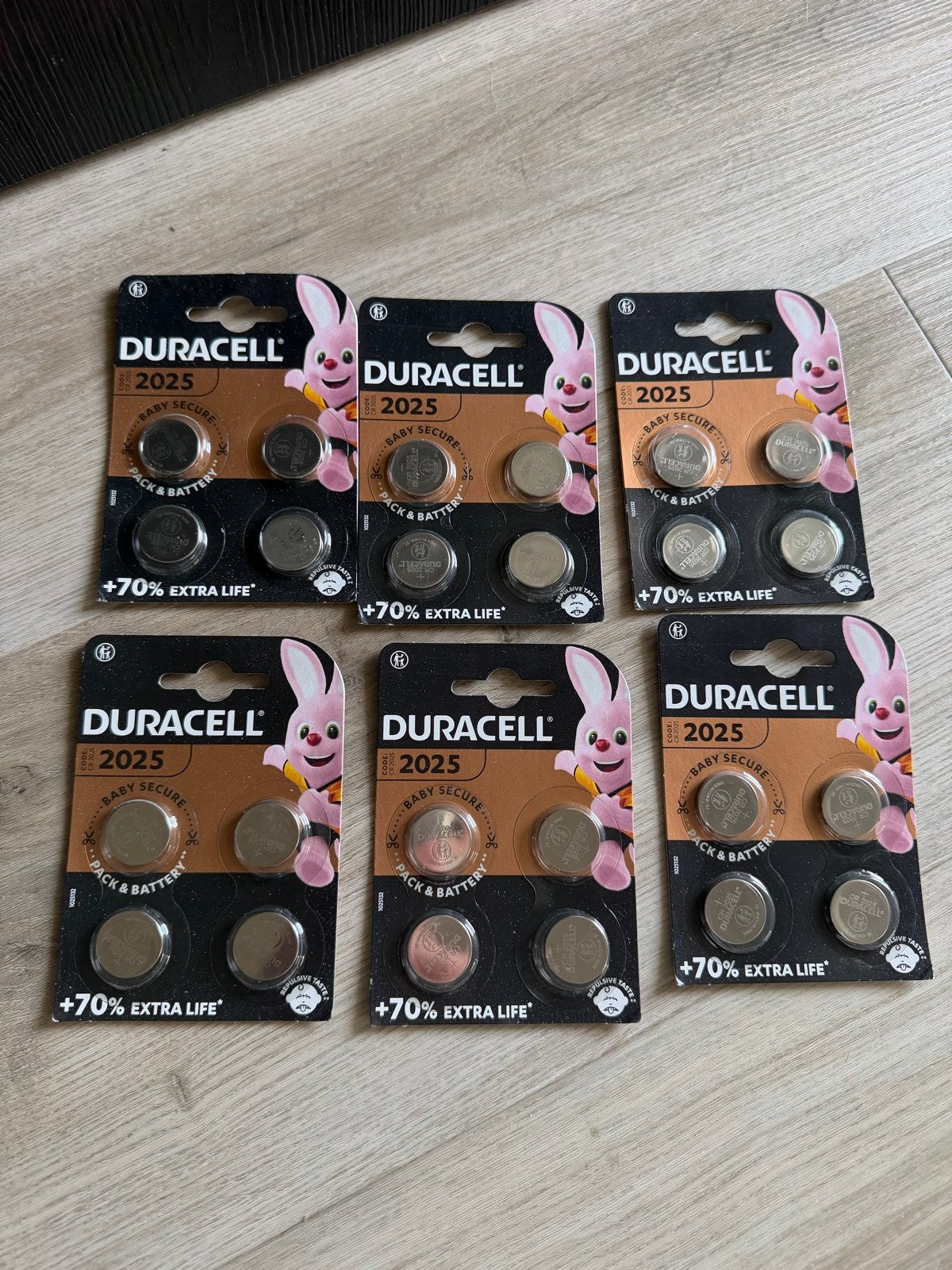 Duracell CR2025 Knoopcel Batterijen - 6 stuks, Ophalen of Verzenden, Nieuw