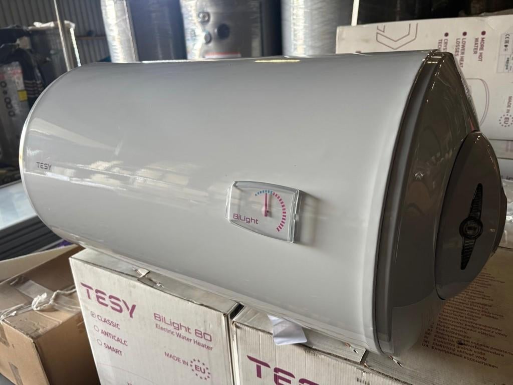 Tesy elektrische boiler 80 liter horizontaal met 1 wisselaar, Ophalen, Nieuw, Motor en Techniek
