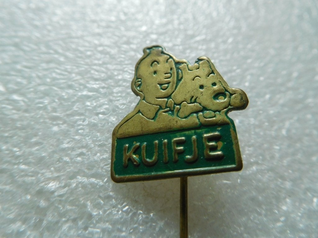 speldje Kuifje groen, Verzenden, Zo goed als nieuw, Overige onderwerpen, Speldje of Pin