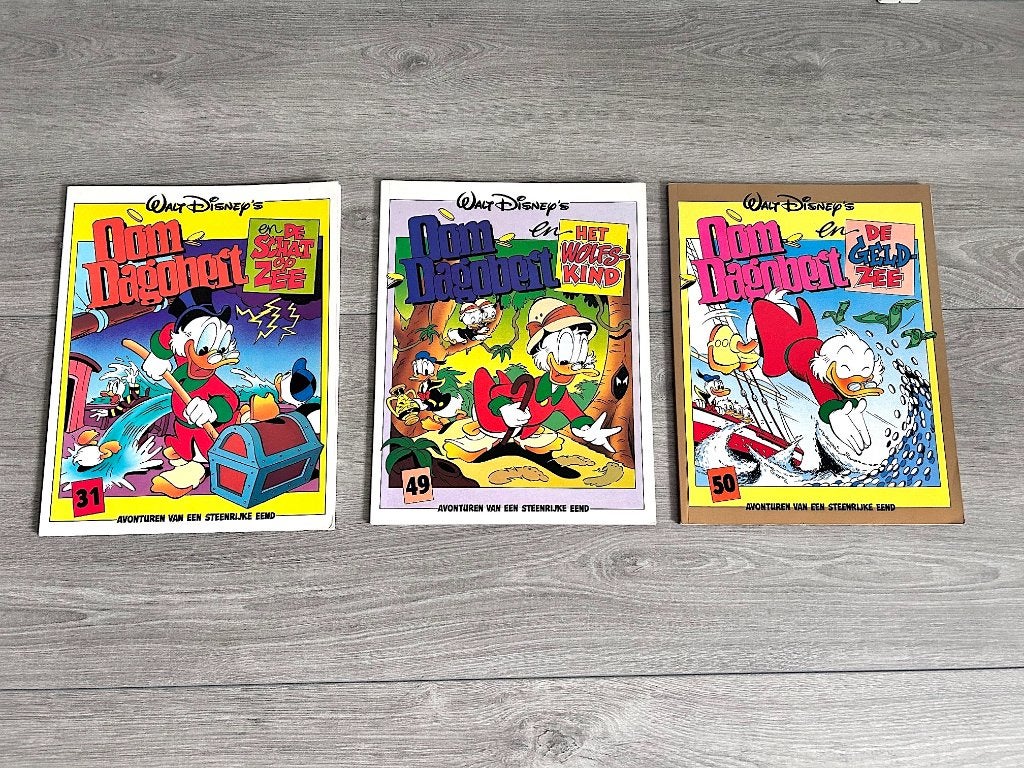 Dagobert Duck boeken (3 stuks), Boeken, Meerdere stripboeken, Ophalen of Verzenden, Zo goed als nieuw