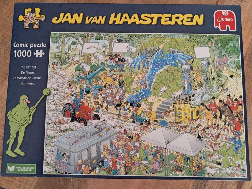 PUZZEL JAN VAN HAASTERN ( De Filmset ), Ophalen, 500 t/m 1500 stukjes, Zo goed als nieuw