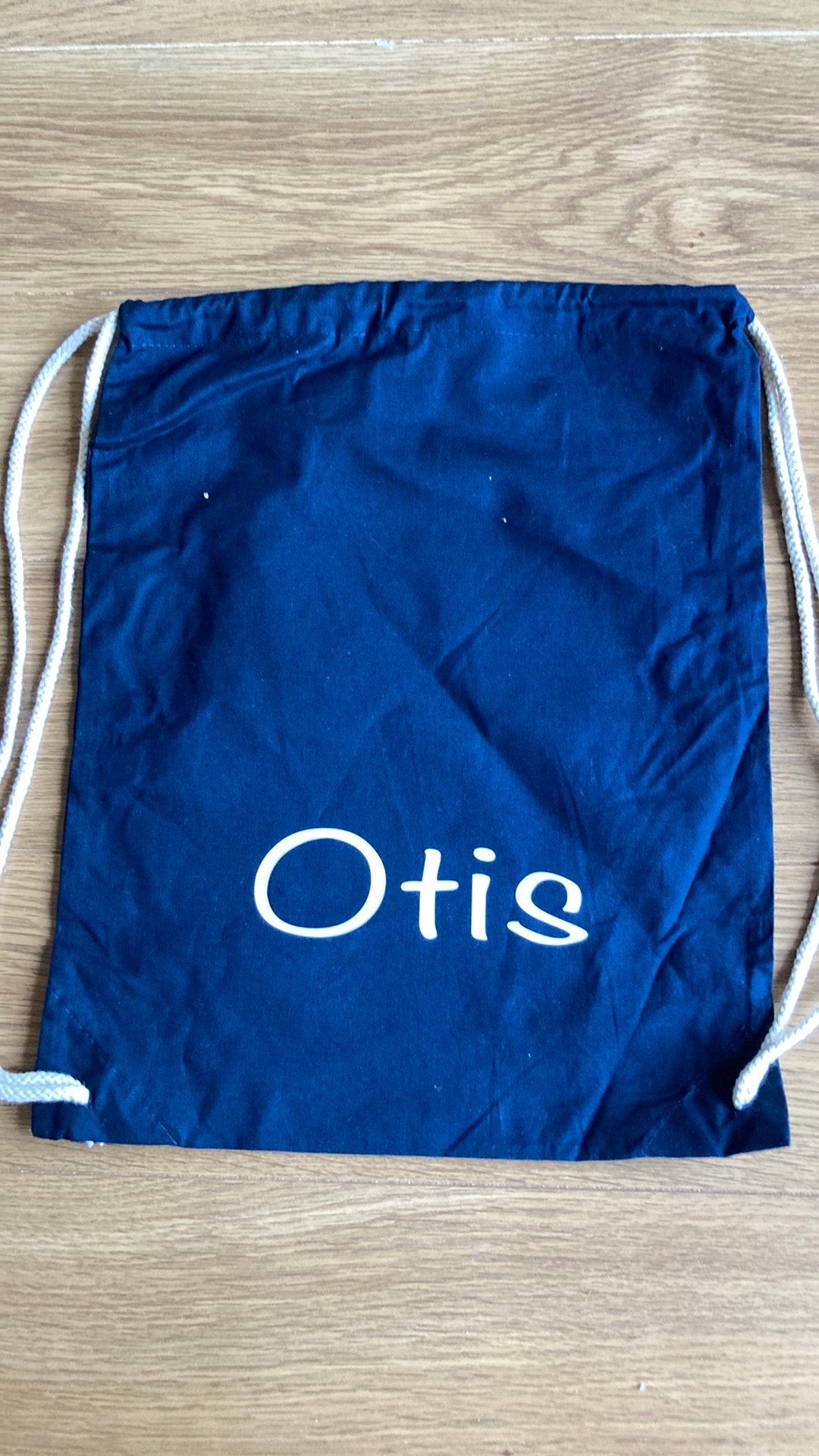 Donkerblauwe gymtas met naam - Otis, Ilewap, Nieuw, Ophalen of Verzenden, Ilse@ilewap.nl