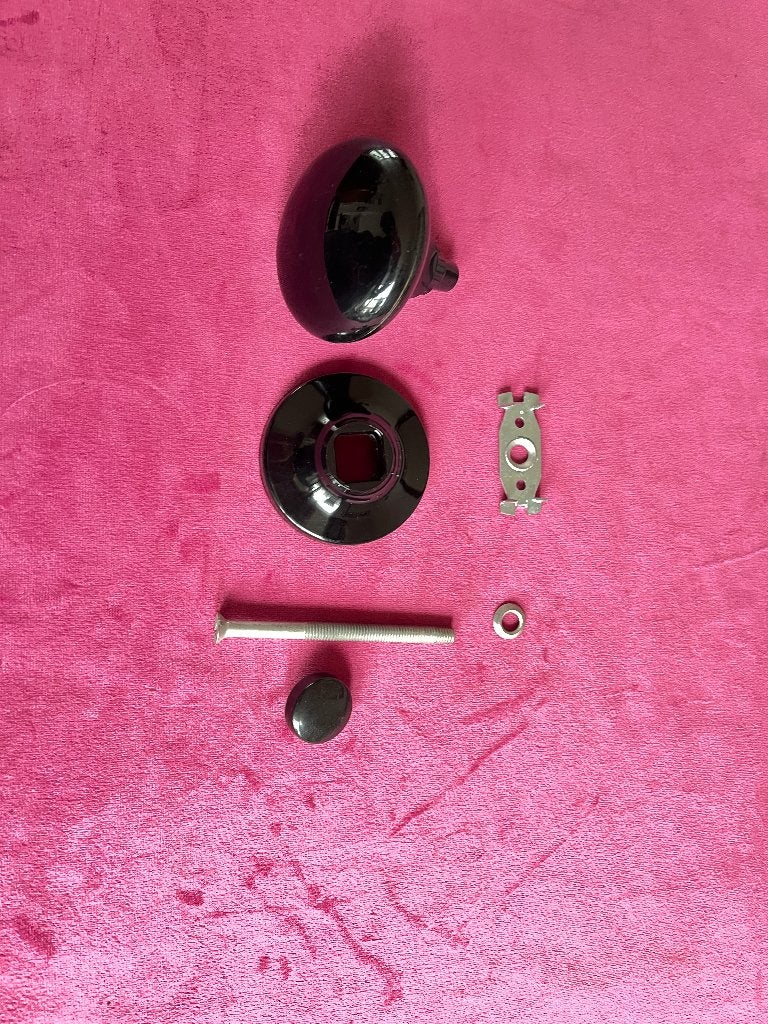 Deurknoppen, kast knoppen, deur knop van Philips zwart, Ophalen of Verzenden, Zo goed als nieuw