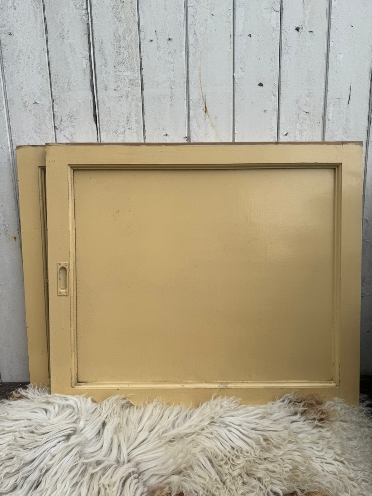 Vintage keukenkast schuifdeuren deurtjes, Ophalen