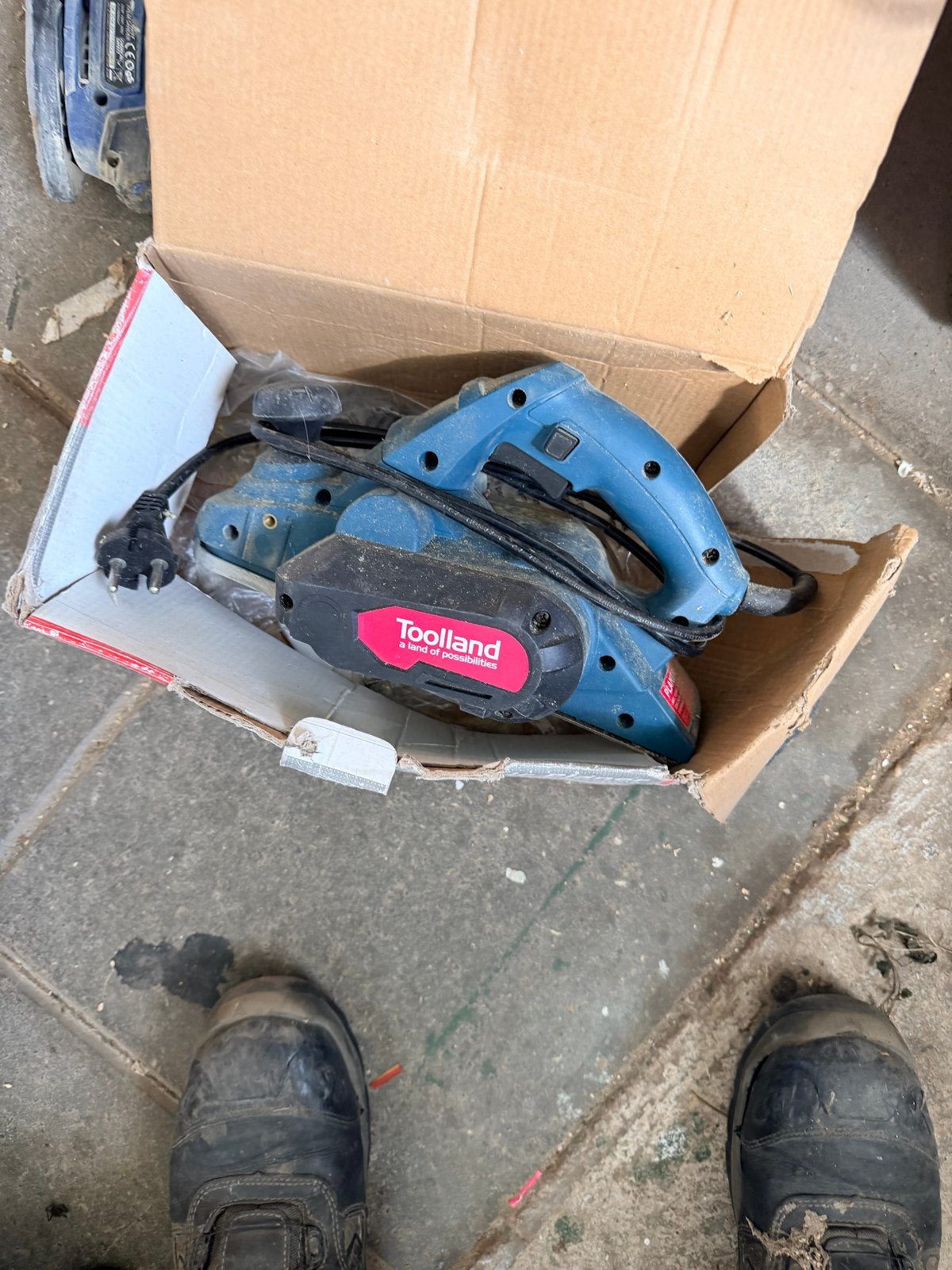 Elektrische schaaf - Toolland, Doe-het-zelf en Verbouw, Ophalen, Gebruikt, Elektrisch