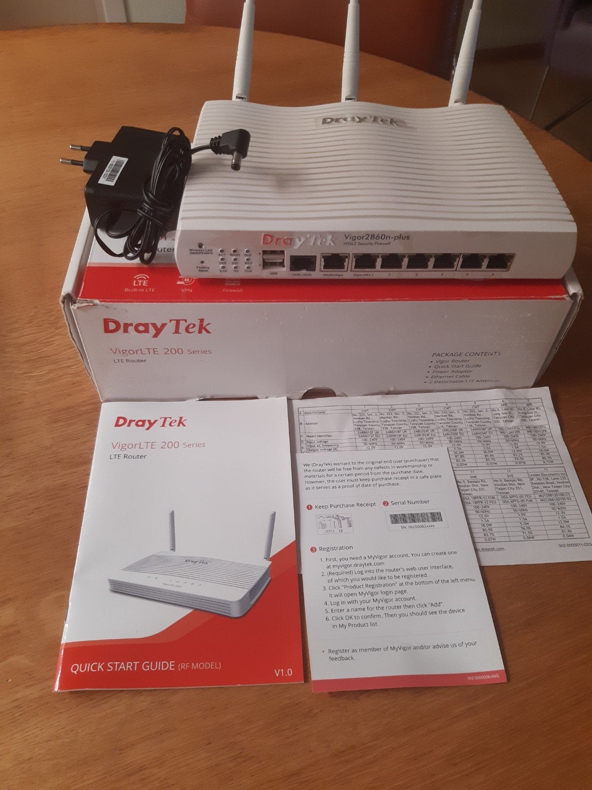 DrayTek Vigor 2860n-plus VDSL2 Security Firewall Router, Computers en Software, Ophalen, Zo goed als nieuw