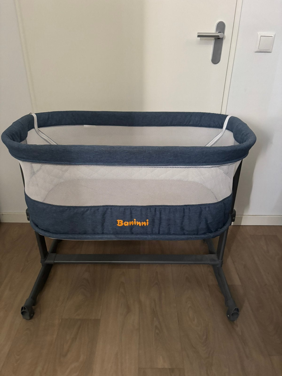Co sleeper (blauw) Baninni, Ophalen, Zo goed als nieuw, Wieg