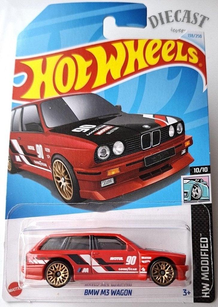 Hot Wheels BMW M3 Wagon, Long card (International), red, Ophalen, Nieuw, Auto