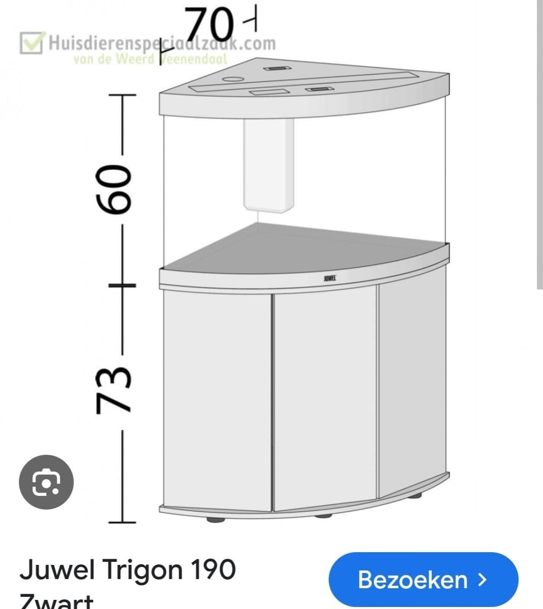Juwel Trigion 190, Dieren en Toebehoren, Ophalen, Gebruikt, Leeg aquarium