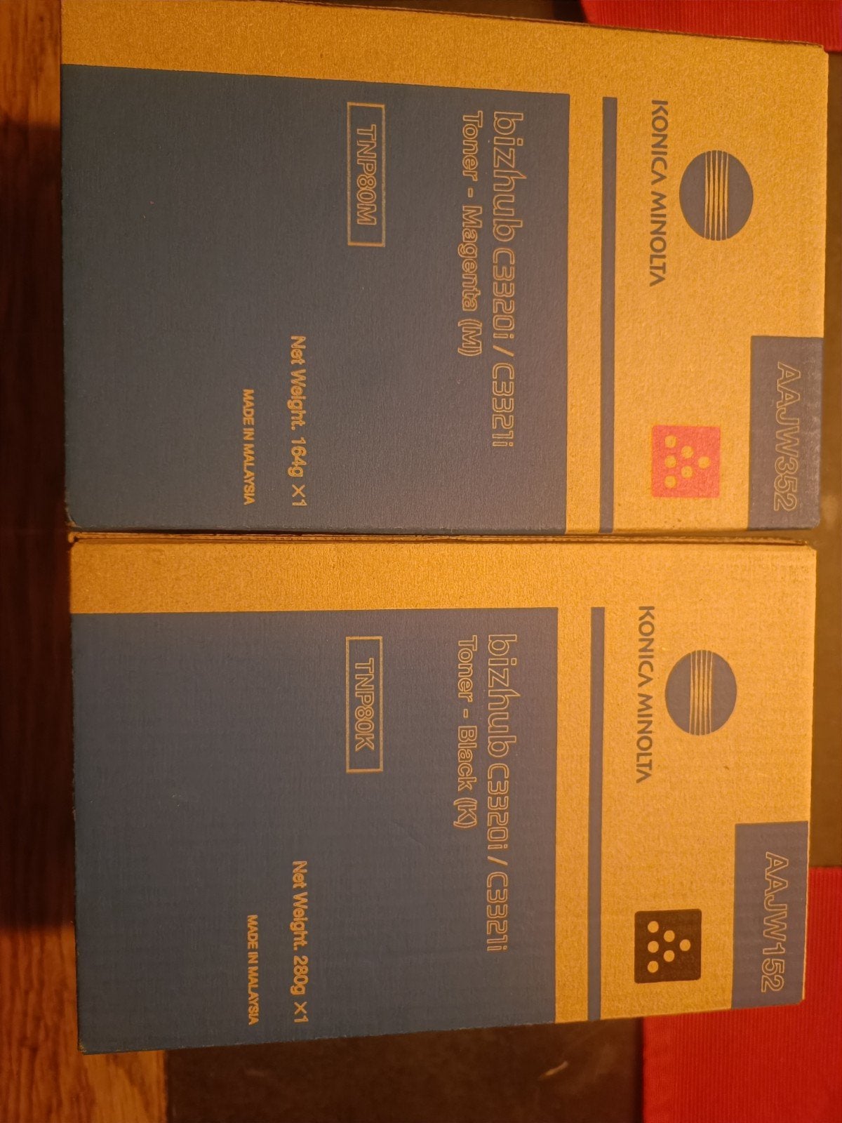 Konica Minolta bizhub C3320i/C3321i Toners (Magenta & Zwart), Ophalen of Verzenden, Overige typen