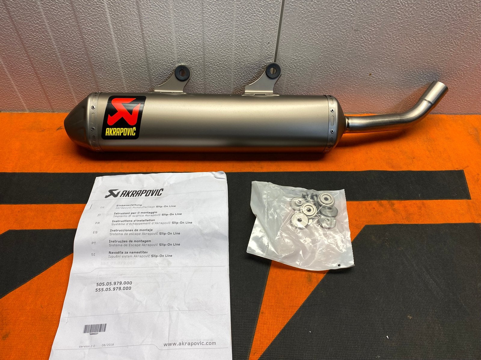 Ktm 250 300 exc sx akrapovic, Motoren, Ophalen of Verzenden, Nieuw