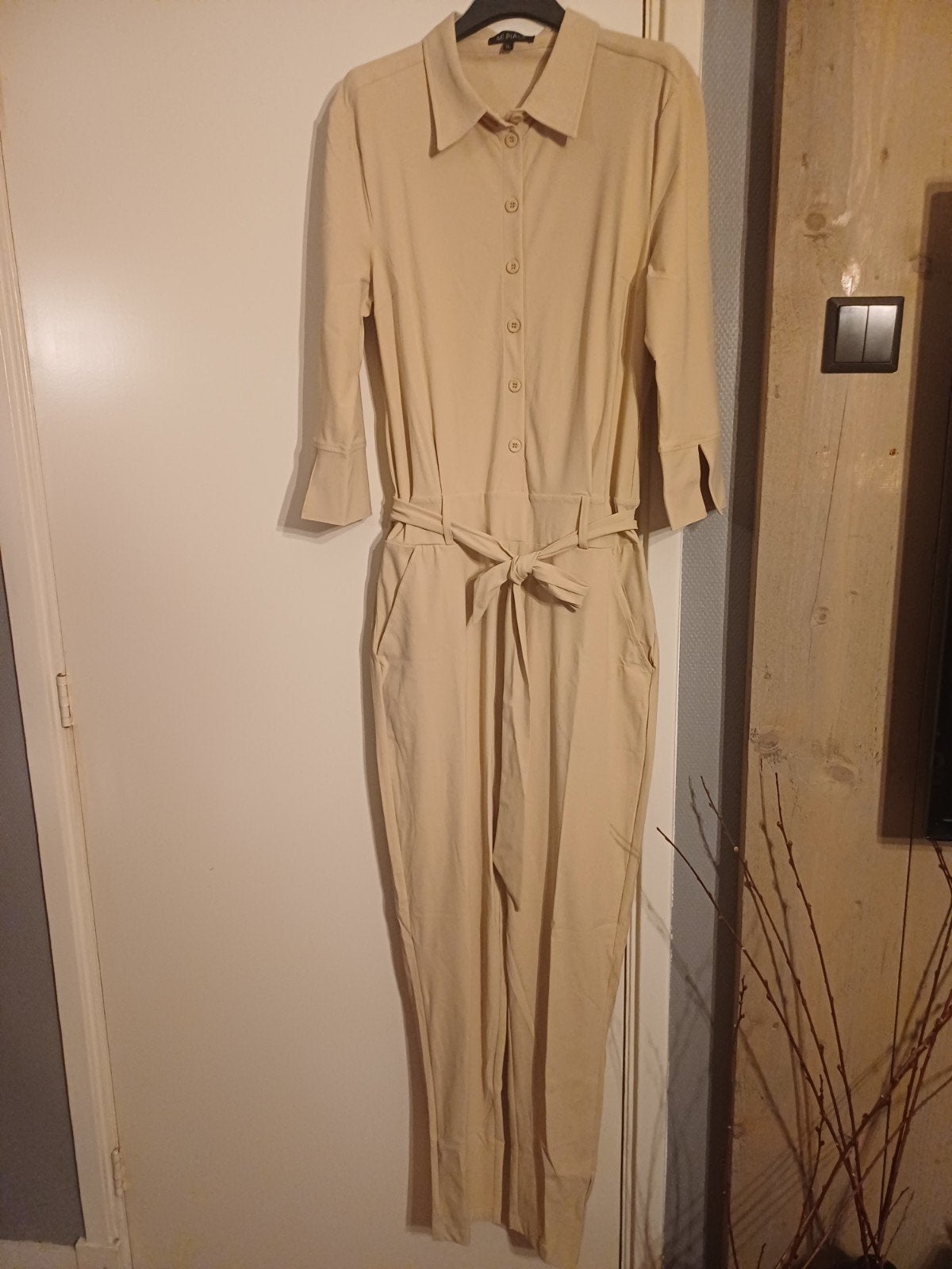 Mi piace Travel Jumpsuit Sand XL - 3kwart mouw, skinnypijp, Kleding | Dames, Jumpsuits, Mp, Mp, Beige, Maat 46/48 (XL) of groter