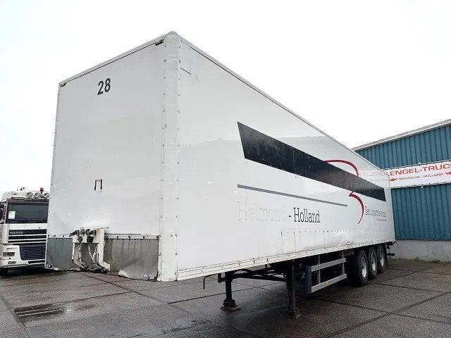 Pacton / JUMBO 3-AXLE CLOSED BOX WITH FULL STEEL CHASSIS (BP, Overige brandstoffen, Wit, Origineel Nederlands, Bedrijf
