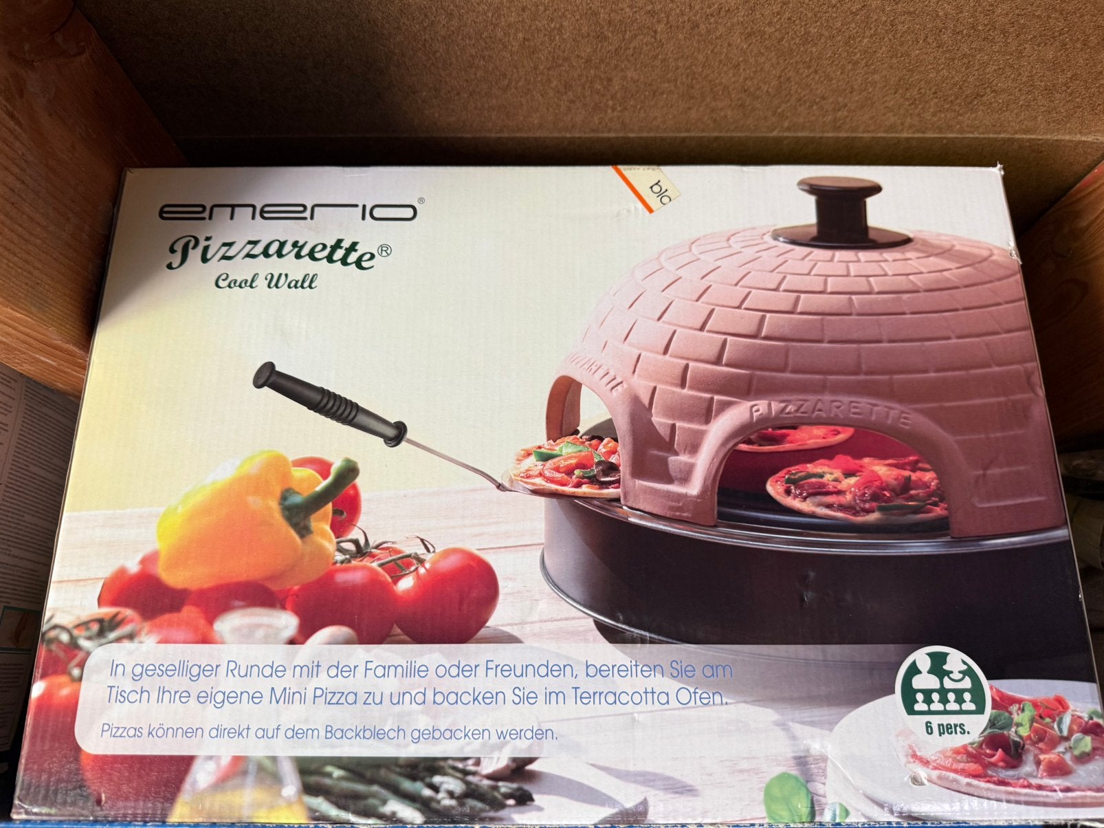 Pizzarette 6 persoons, Ophalen, Zo goed als nieuw, 4 t/m 7 personen