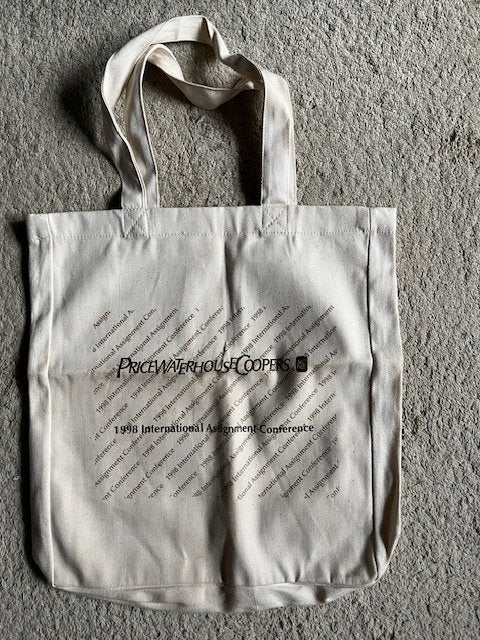 1998, price waterhousecoopers conference tas, nostalgie, Ophalen of Verzenden, Nieuw, Beige, Overige merken