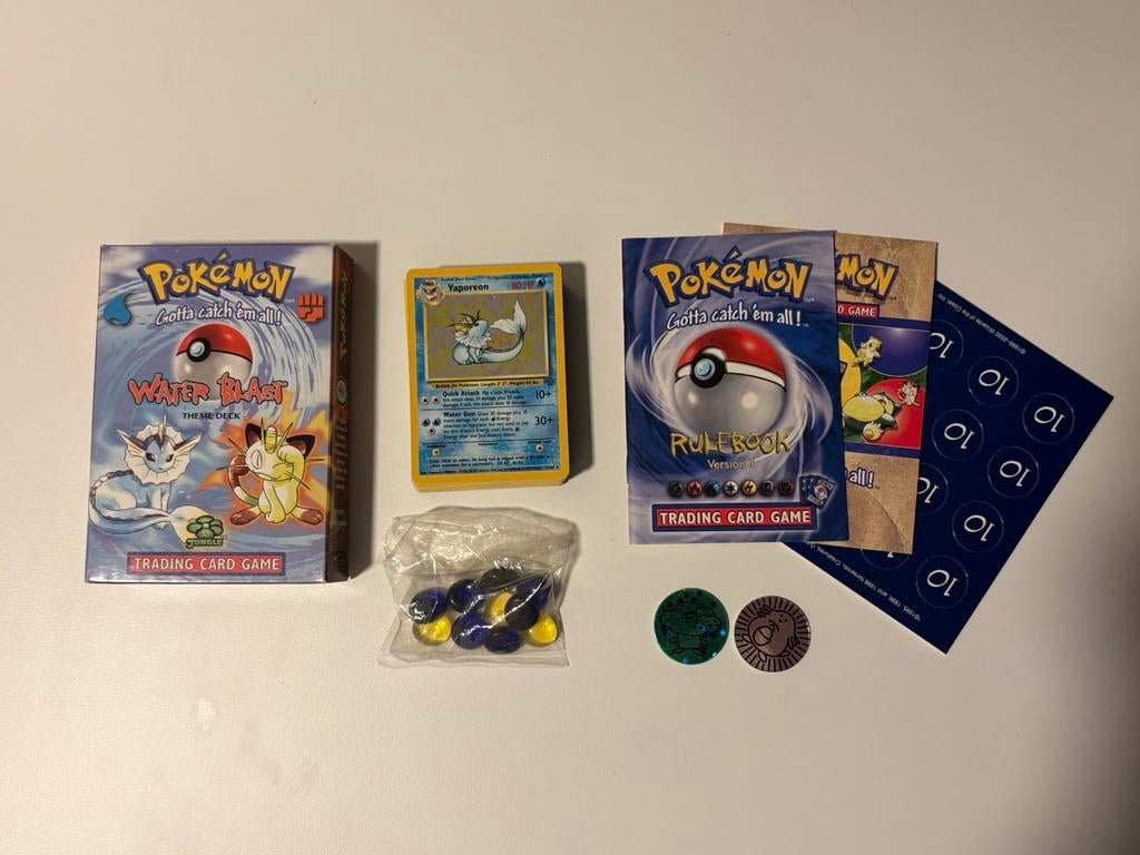 Pokemon Theme Deck Water Blast Engels Geopend, Ophalen of Verzenden, Zo goed als nieuw, Speeldeck