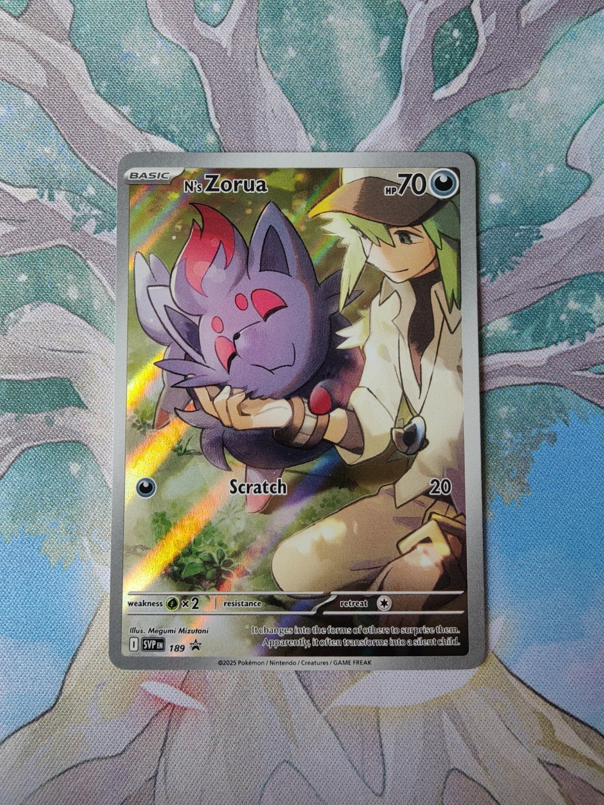 pokemon Black star promo n's zorua svp189, Ophalen of Verzenden, Nieuw, Losse kaart, Foil