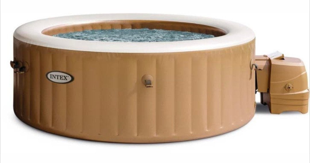 Intex Pure Spa Bubble Therapy opblaasbare spa - 4 persoons, Ophalen, Gebruikt, Pomp, Opblaasbaar