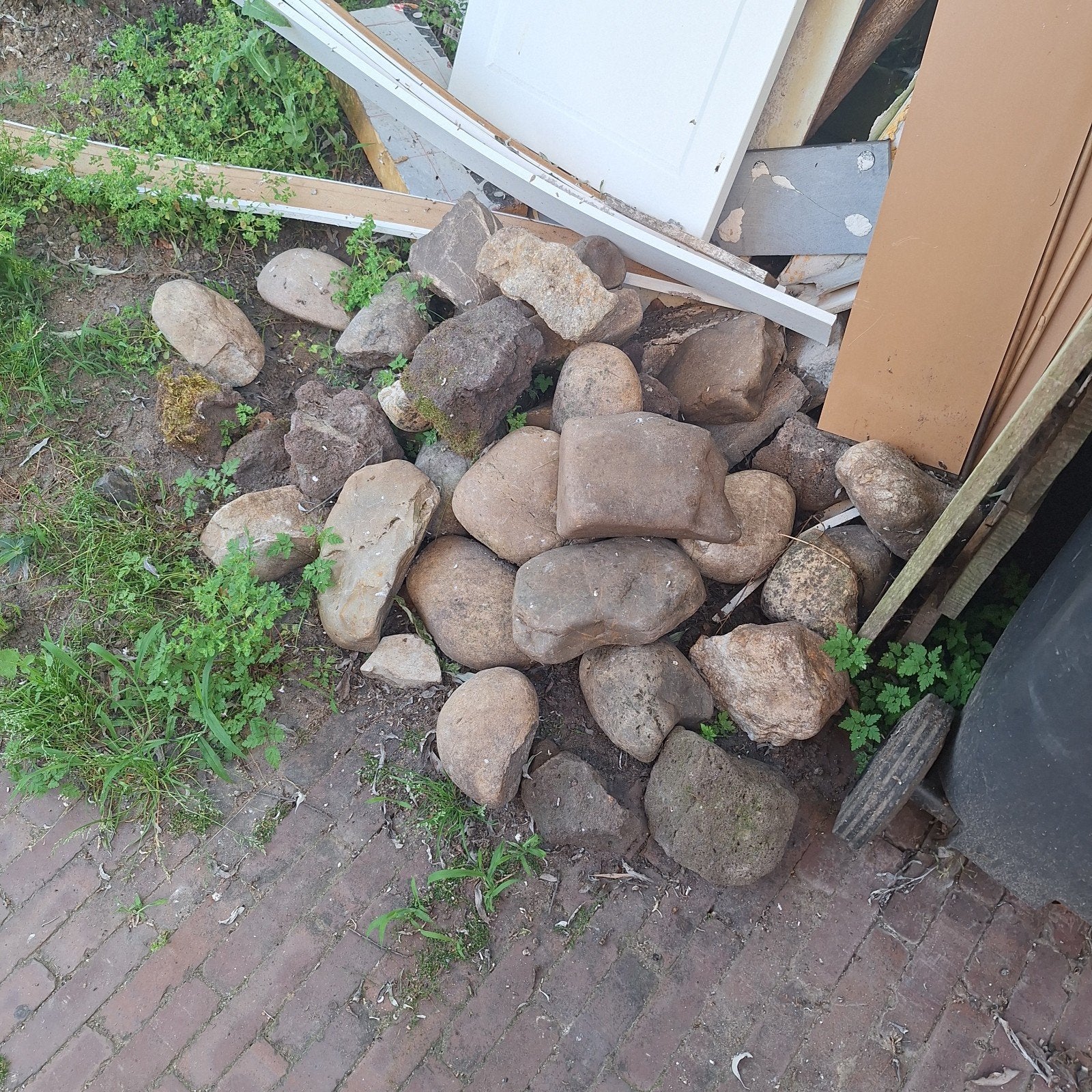 Gratis keien/rotsen af te halen, Ophalen, Gebruikt