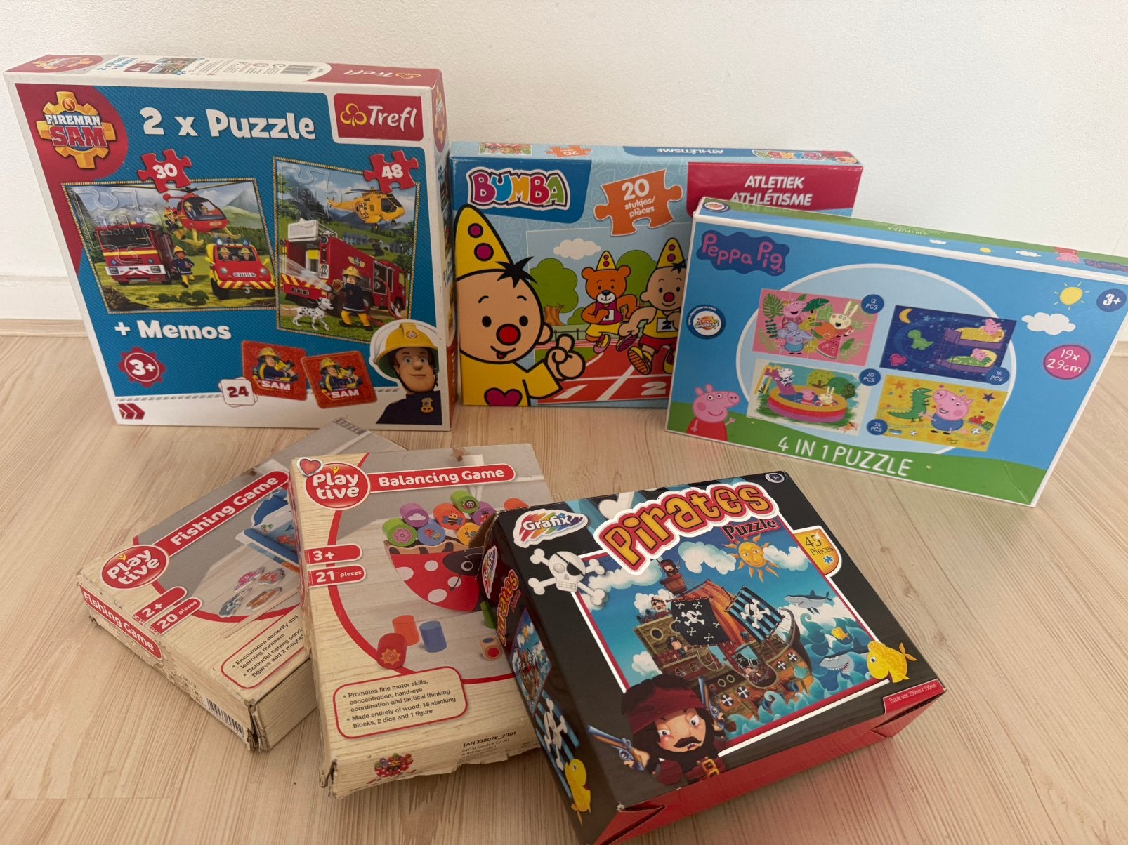 Kinderluzzels en spellen., Kinderen en Baby's, Speelgoed | Kinderpuzzels, Ophalen of Verzenden, Meer dan 50 stukjes, Zo goed als nieuw