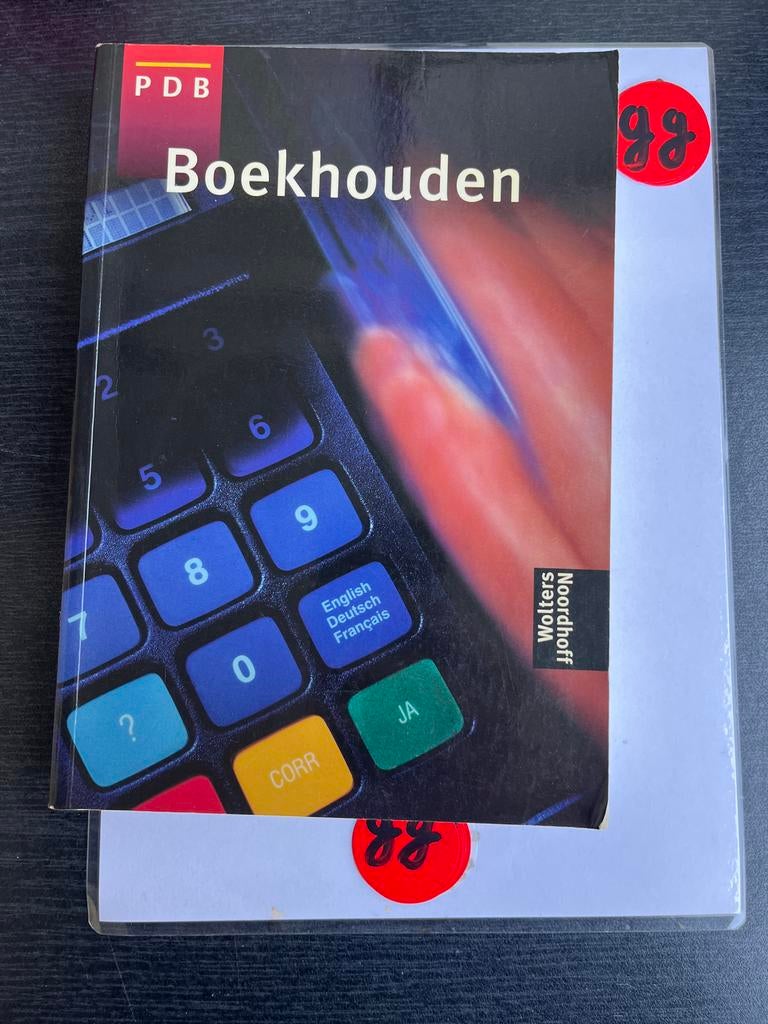 PDB Boekhouden - Wolters Noordhoff, Boeken, Ophalen of Verzenden, Gamma, Zo goed als nieuw, MBO