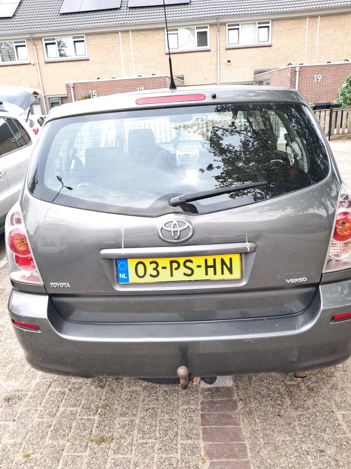 Toyota Corolla Verso 1.8 Vvt-i 7P 2004 Grijs, Auto's, 129 pk, 7 stoelen, Origineel Nederlands, Handgeschakeld