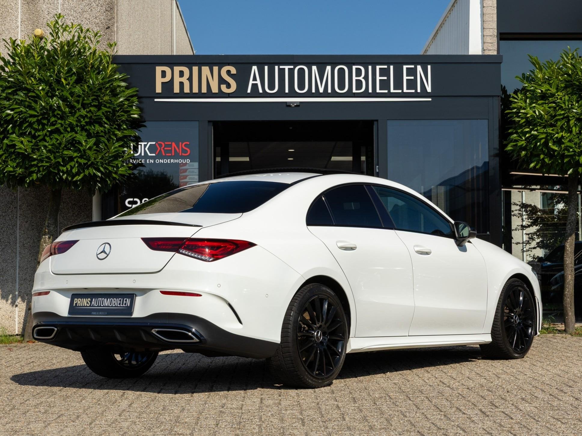 Mercedes-Benz CLA-klasse 220 AMG|Night|Pano|Sfeer|Standkache, Auto's, Stof, Gebruikt, Wit, Origineel Nederlands