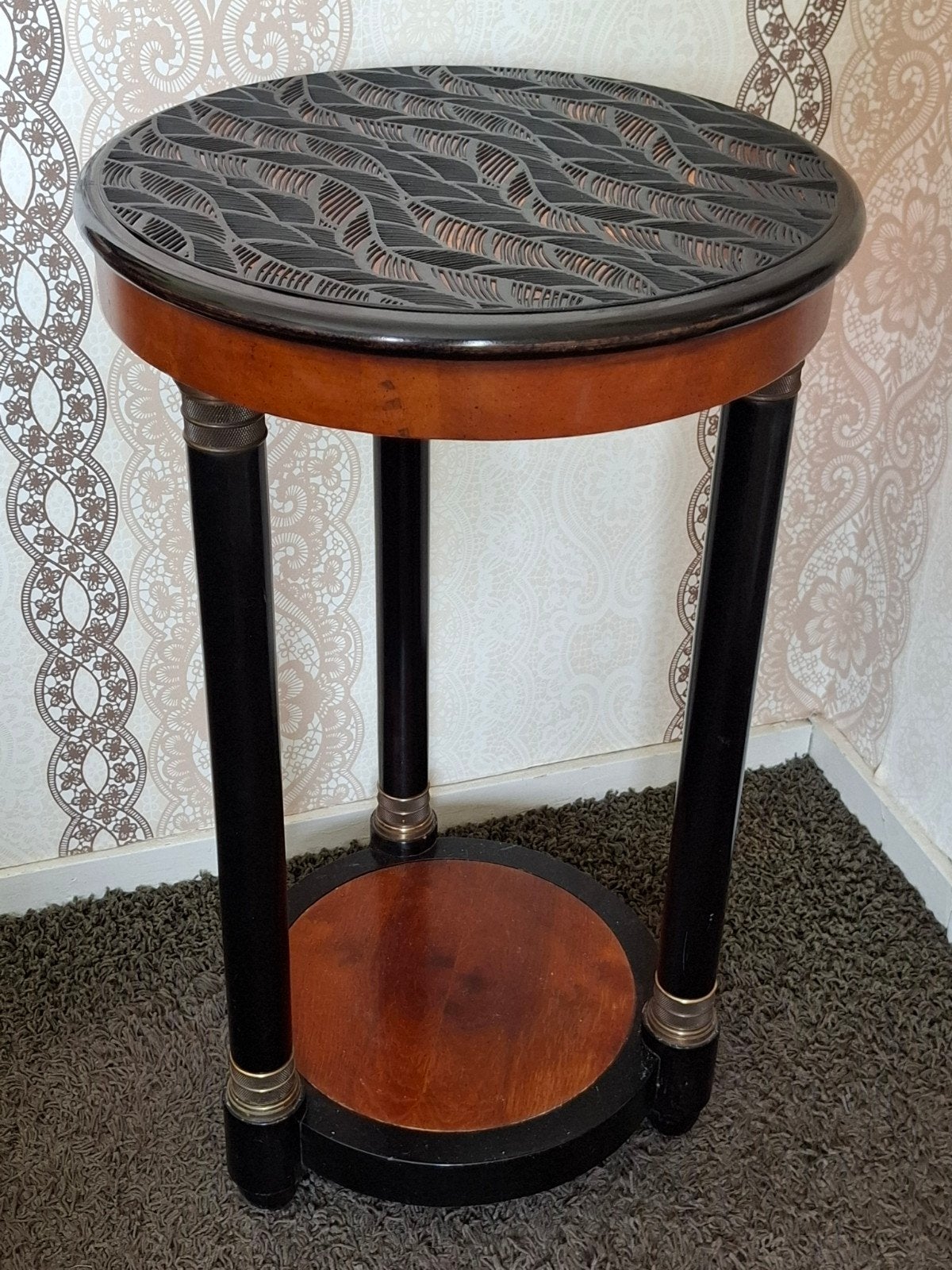 Sfeervolle antieke plantentafel  gueridon Empire stijl, Ophalen